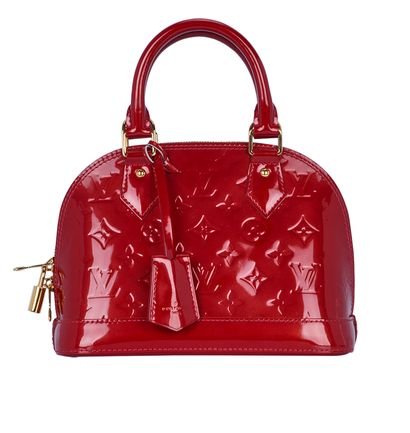 Louis Vuitton Vernise Alma BB, front view